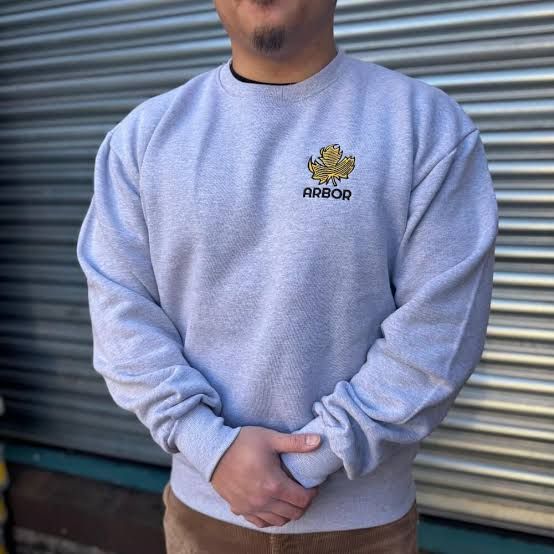 Embroidered Logo Sweatshirt (Grey)